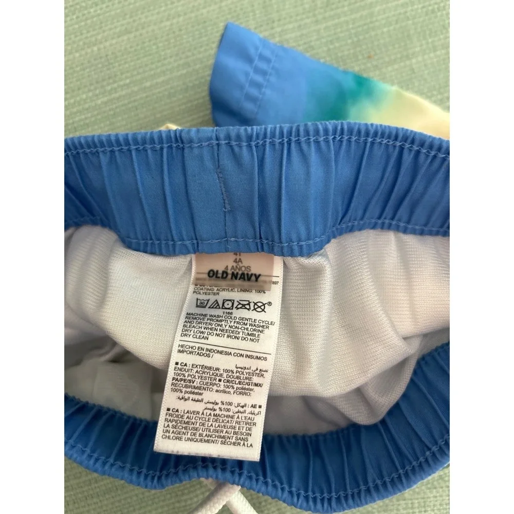 Lot of 3 Old Navy Swim Shorts & Shirt Size 4T Beach Scuba